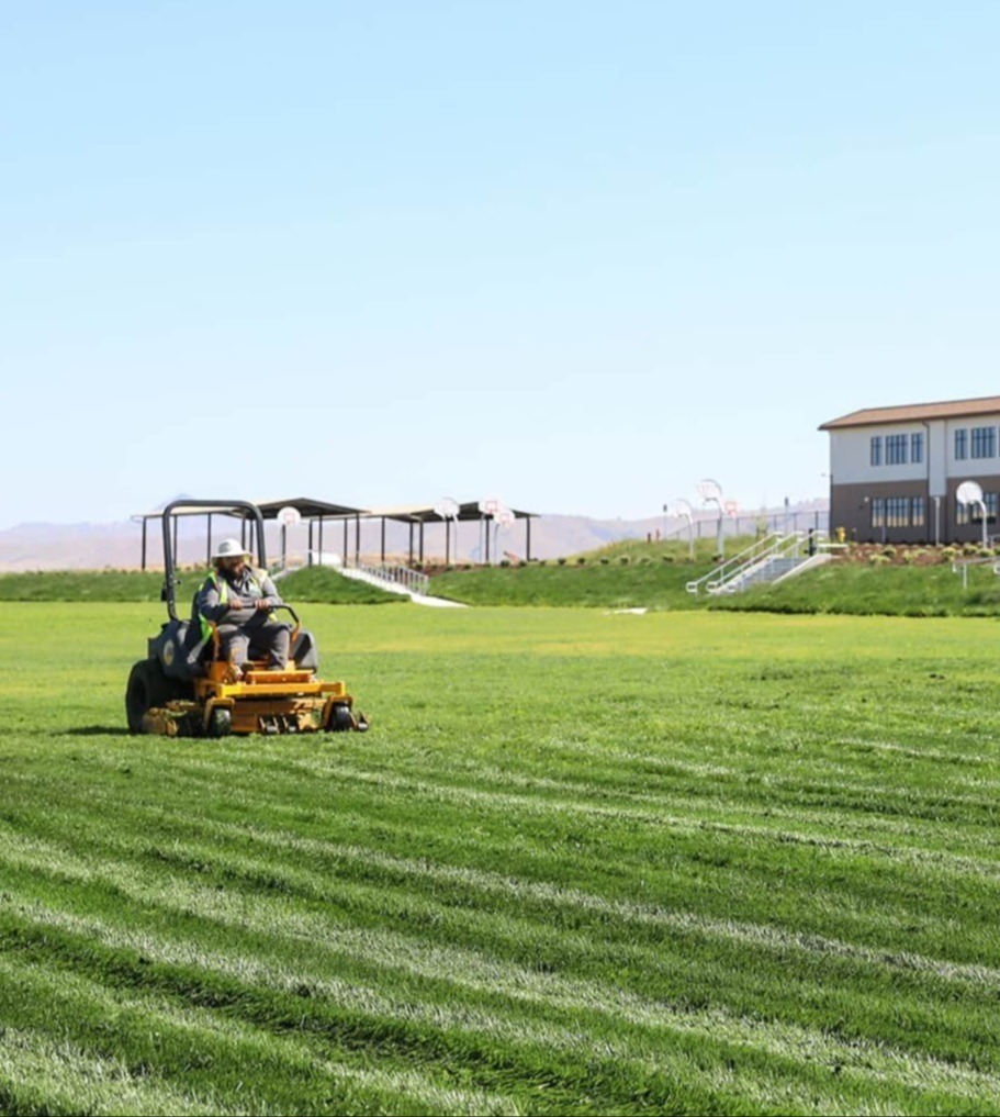Commercial grounds maintenance with professional mowing services by K&D Landscaping-1-1