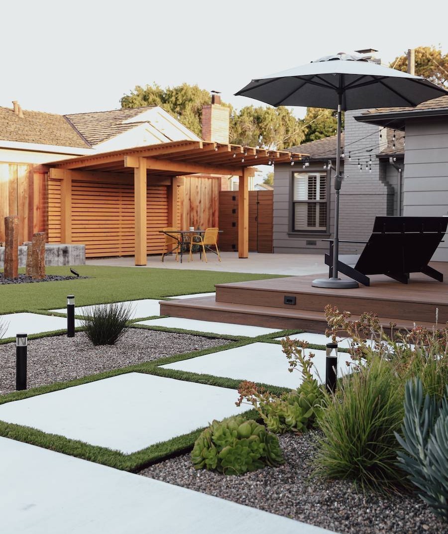Residential landscape installation featuring curated planting design by K&D Landscaping