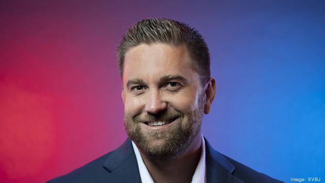Justin White of K&D Landscaping at the Silicon Valley Business Journal 40 Under 40 event