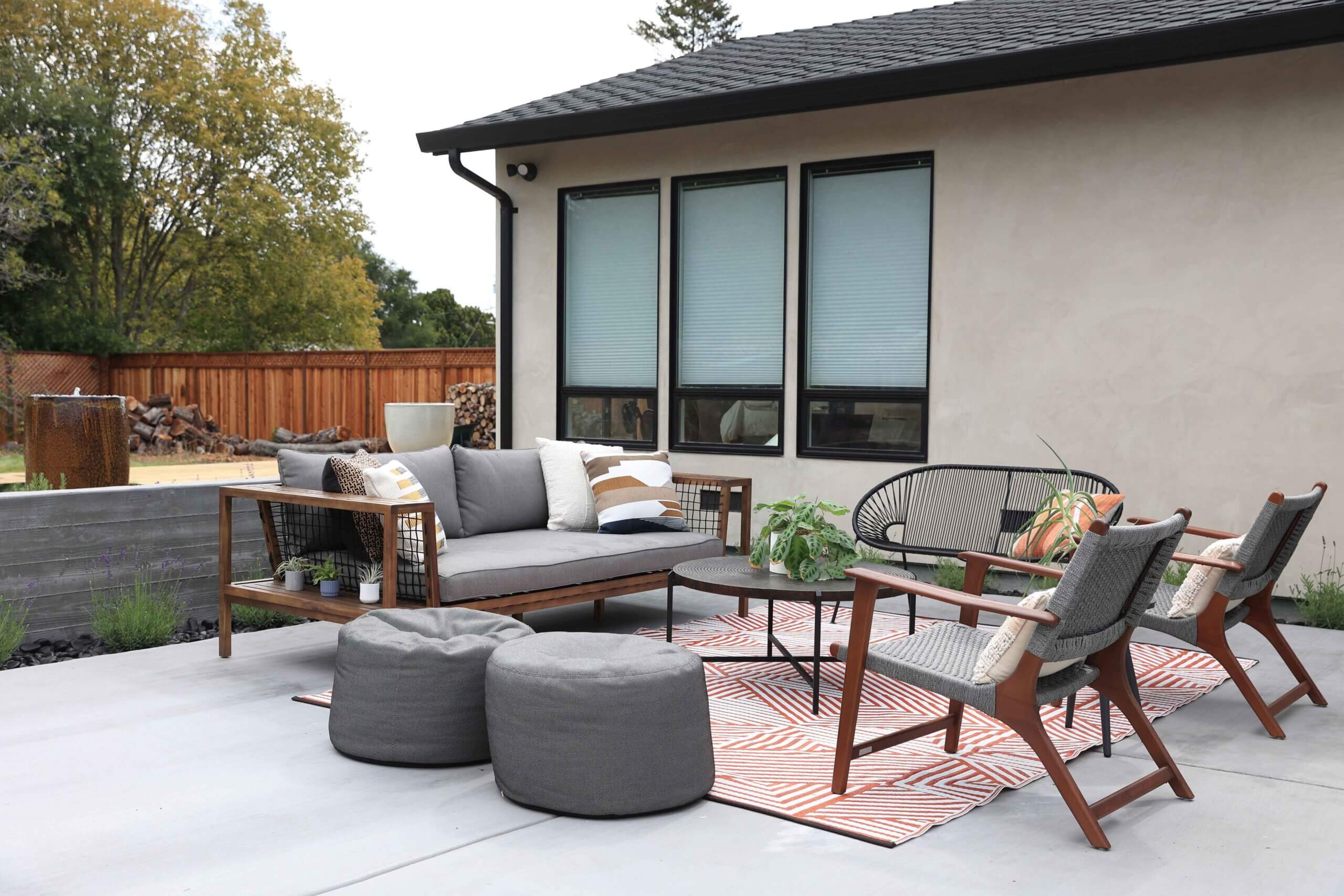 Backyard gathering space designed for comfort and everyday outdoor enjoyment by K&D Landscaping