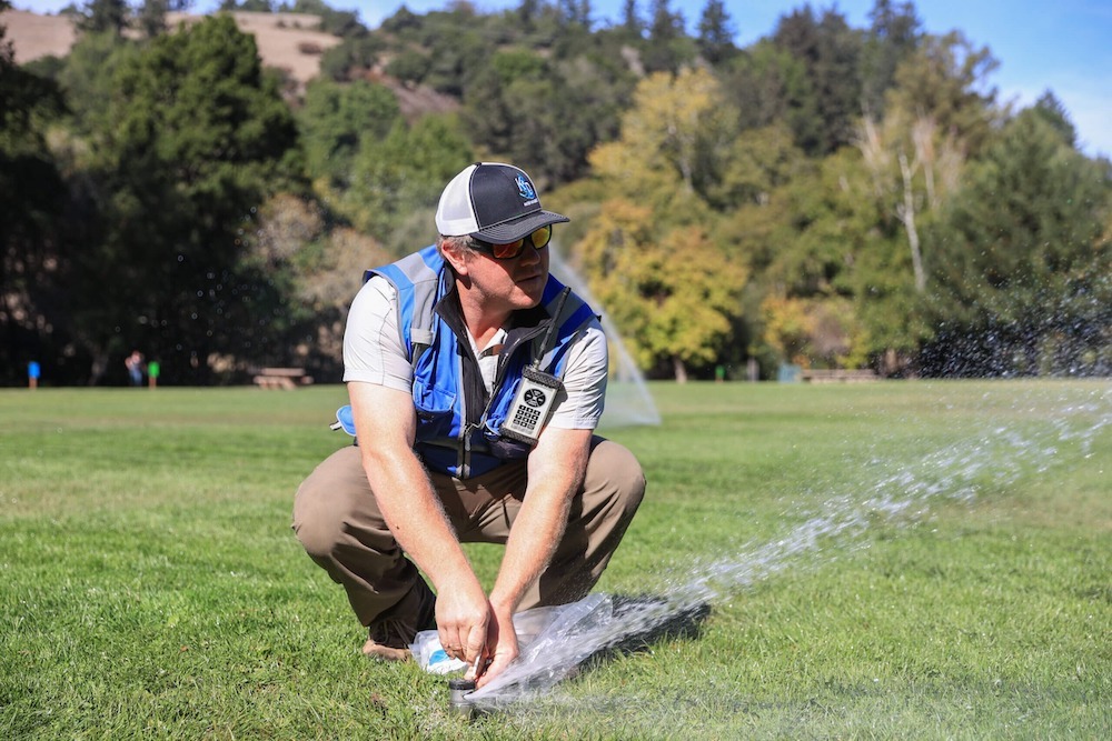 Commercial landscape irrigation infrastructure maintained by K&D Landscapingg