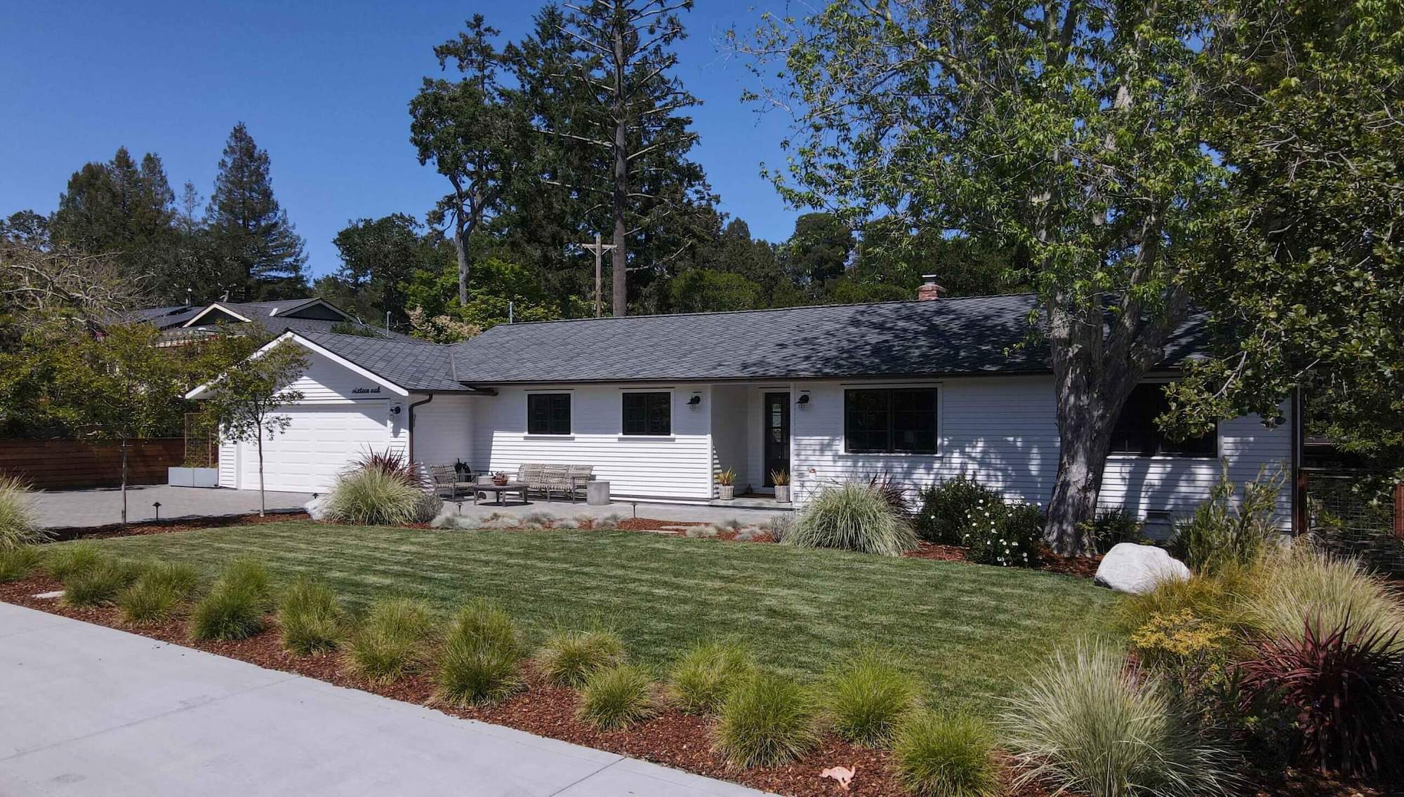 High-end residential outdoor living space designed and built by K&D Landscaping