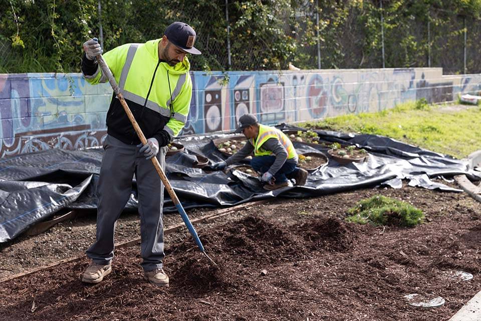 K&D Landscaping upgrades Aptos Village Park