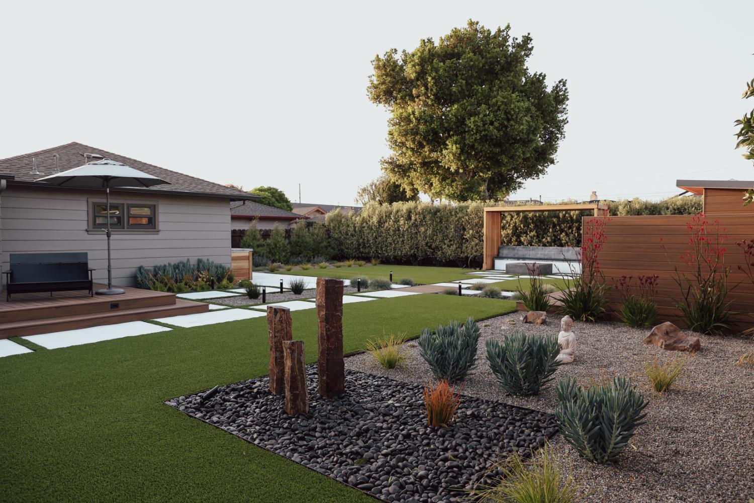 Residential landscape crew managing vegetation and fire-related landscape concerns by K&D Landscaping