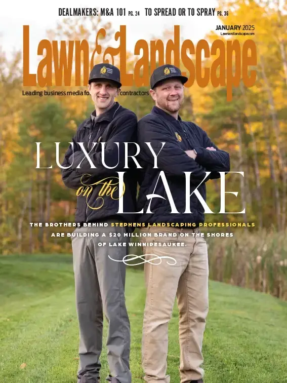 Luxury on the Lake magazine cover featuring K&D Landscaping