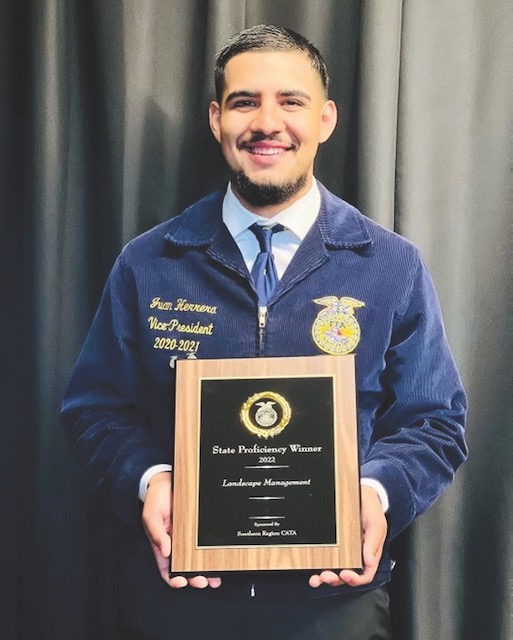 Juan Herrera, K&D Landscaping team member and Watsonville High FFA competitor