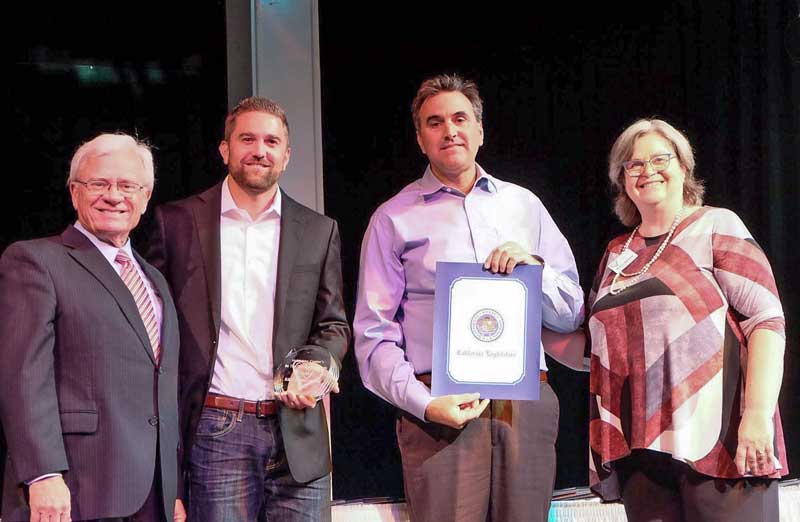 K&D Landscaping team receiving the 2019 Be the Difference Award