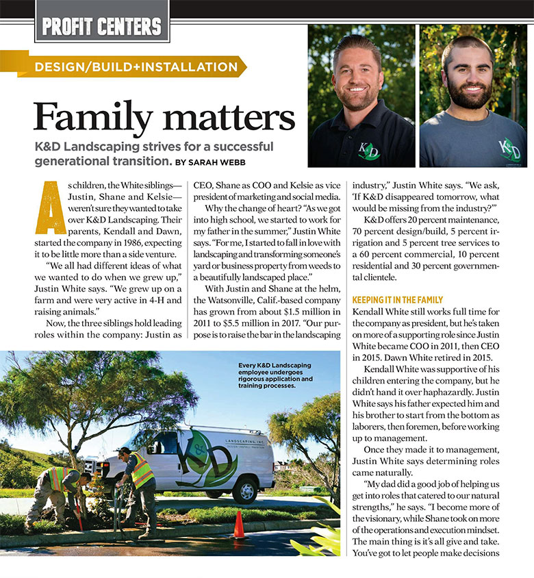 article, Landscape Management magazine, July 2018